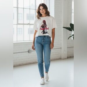 Sexyy Red Crop Tee Small NWOT | White Graphic T‑Shirt Rap Diva Streetwear